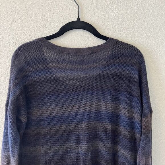 AUTUMN CASHMERE Women's Sweater XS Loose Knit Spacedye Hi-Lo 3/4 Sleeve Classic - Picture 9 of 12